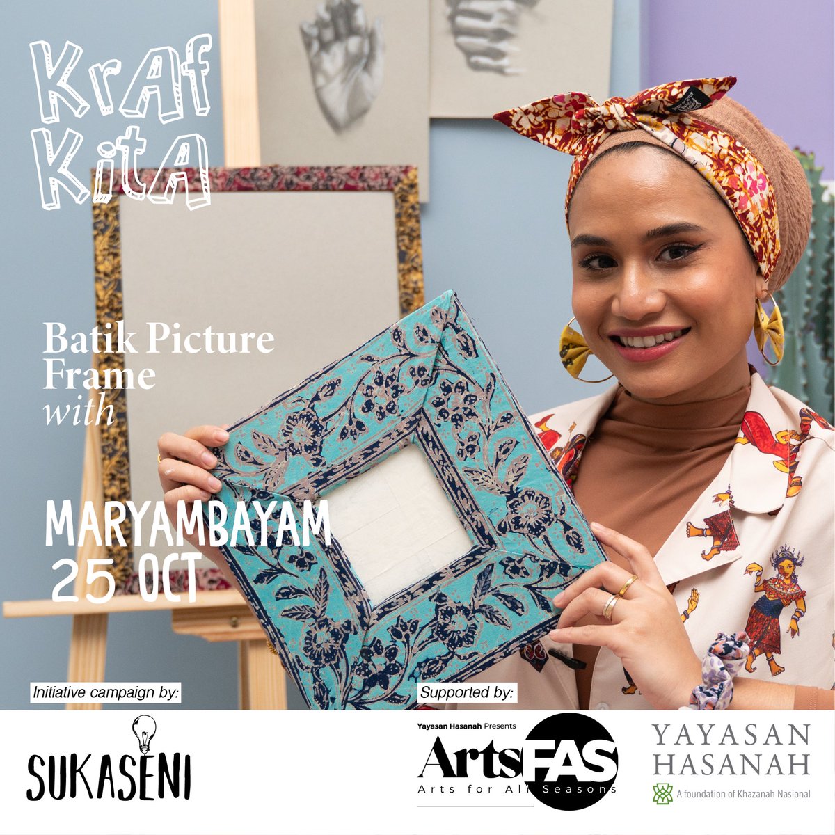 KRAFKITA BATIK FRAME <a href="/maryambayam/">MaryamBayam</a> 
These programmes is an initiative by 
<a href="/sukasenimy/">Sukasenimy</a> and supported by @yayasan_hasanah 
#krafkita #sukaseni 
#sukasenimy #Artmatters #ARTFas #ArtsForAllSeasons #Artcares #craft #etsy  instagram.com/tv/CVc6AH5pPmw…