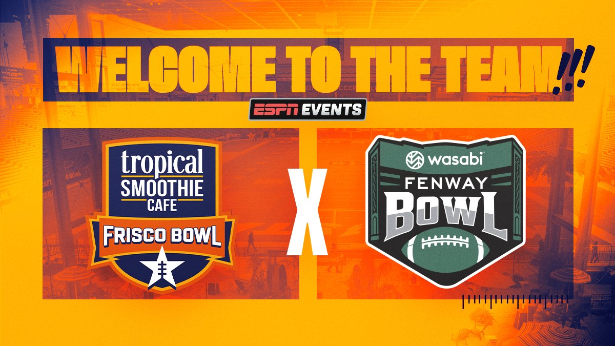 Welcome to the <a href="/ESPNEvents/">ESPN Events</a> team <a href="/wasabi_cloud/">Wasabi Technologies</a>!

#FenwayBowl #BowlSeason #ESPNEvents
