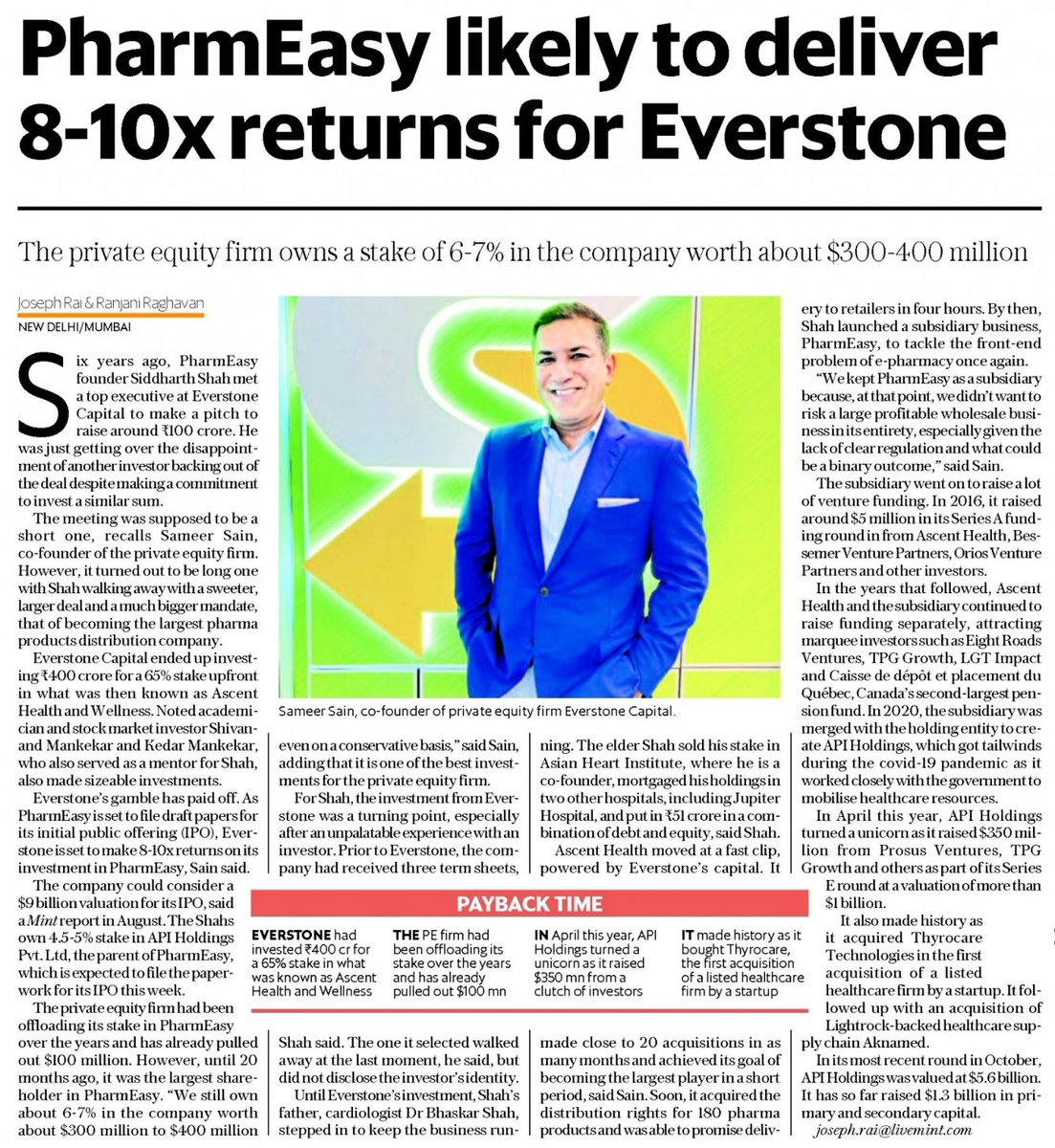 Everstone Group tweet media