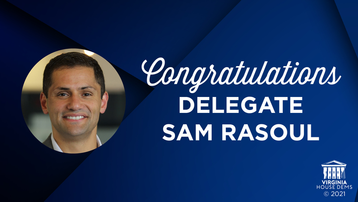 💙BREAKING: <a href="/Sam_Rasoul/">Sam Rasoul 🍉</a> just won his election for HD-11! Sam has served 7 years in the House of Delegates and will keep on doing what he does best: forging a path toward a more equal, just, and prosperous Commonwealth.