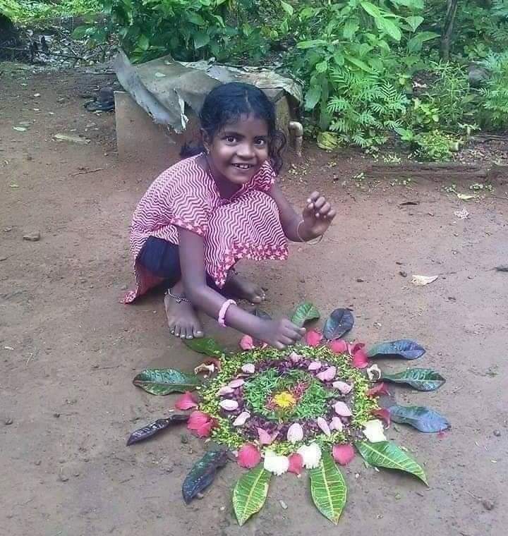 rvaidya2000's tweet photo. She is so cute and pure. No lights no shopping no sweets n crackers. See the spark in her eyes. She's so happy n delighted. Her Rangoli with nature has explained everything she has. ..Happy Diwali :)) RT https://t.co/kd11JqOiKB