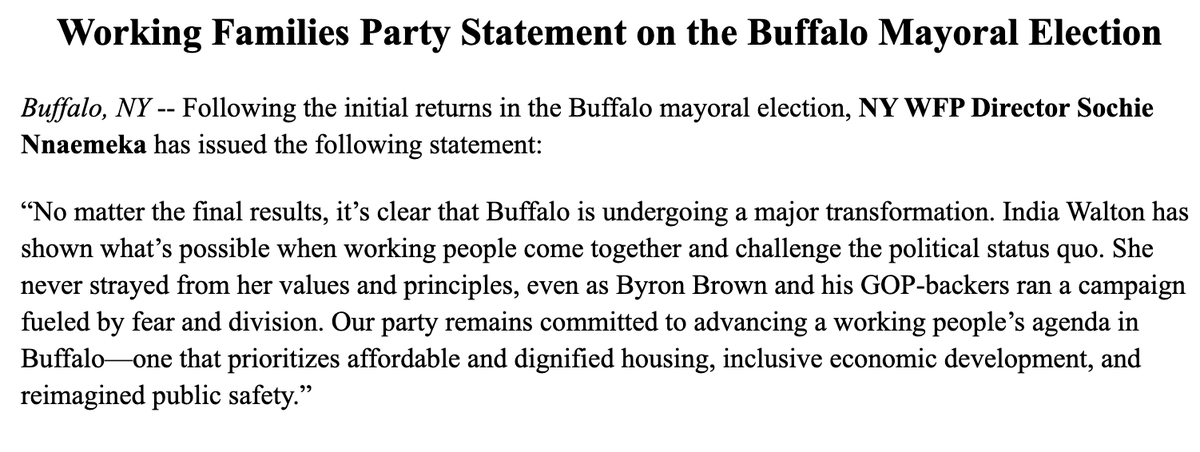 daveweigel's tweet photo. Working Families Party on the Walton loss in Buffalo tries to put a happy face on a pretty big disaster https://t.co/iyS9mOLqOA