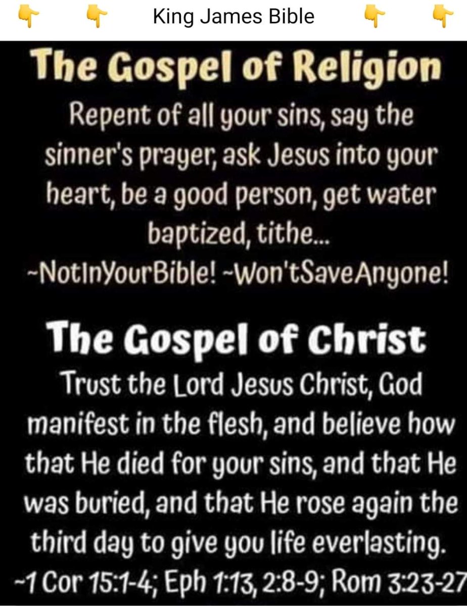 TheNewM60634676's tweet photo. You don't need God to quit drugs, alcohol, porn, fix a bad marriage, cure disease, or build a multibillion dollar Empire.
But no one will see heaven without the #imputed righteousness of Jesus Christ by faith in His Blood Burial & Resurrection for the atonement of sins! https://t.co/ukgnhFv6FX