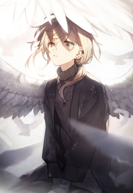 羽
 #かな絵 