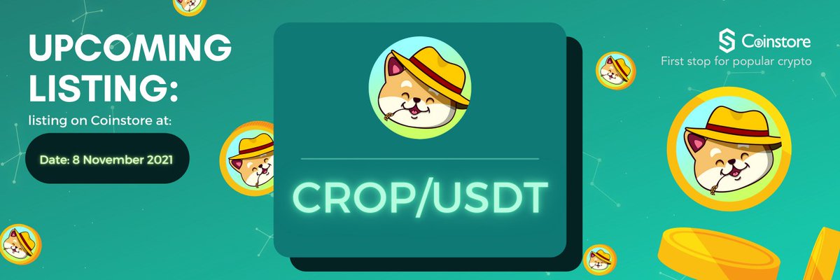 FarmerDogeInc's tweet photo. Hey FarmerDoge fam!
We have a huge announcement!
We will be listing on @coinstore_en here on 8 Nov 2PM (GMT +8) 6AM (UTC)
Please join us on our first stepping stone into CEX!
We have a promotional banner up on their Twitter RIGHT NOW!
https://t.co/5GyOMXTtoB https://t.co/yf60ATYFhg