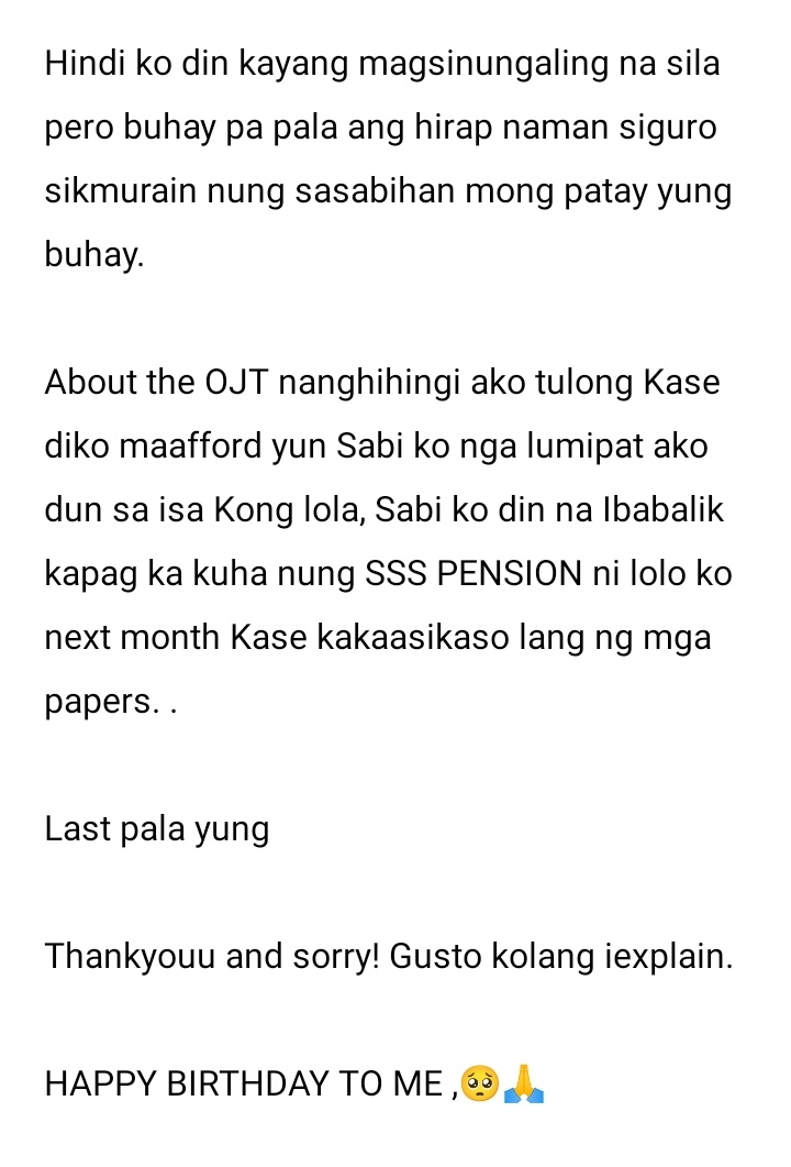 ATINicoleS's tweet photo. Gusto kolang sabihin yung side ko, and nagsosorry po ako sainyong lahat, nasa inyo po yun if patawarin niyo ako o hindi, I know na mangyayare tong araw nato dahil sa pag hingi ko nga tulong. 

Hindi ko na alam paano ko explain sarili ko, dun sa una Kong nagawan ng kasalanan++ https://t.co/WLHWftzmEs