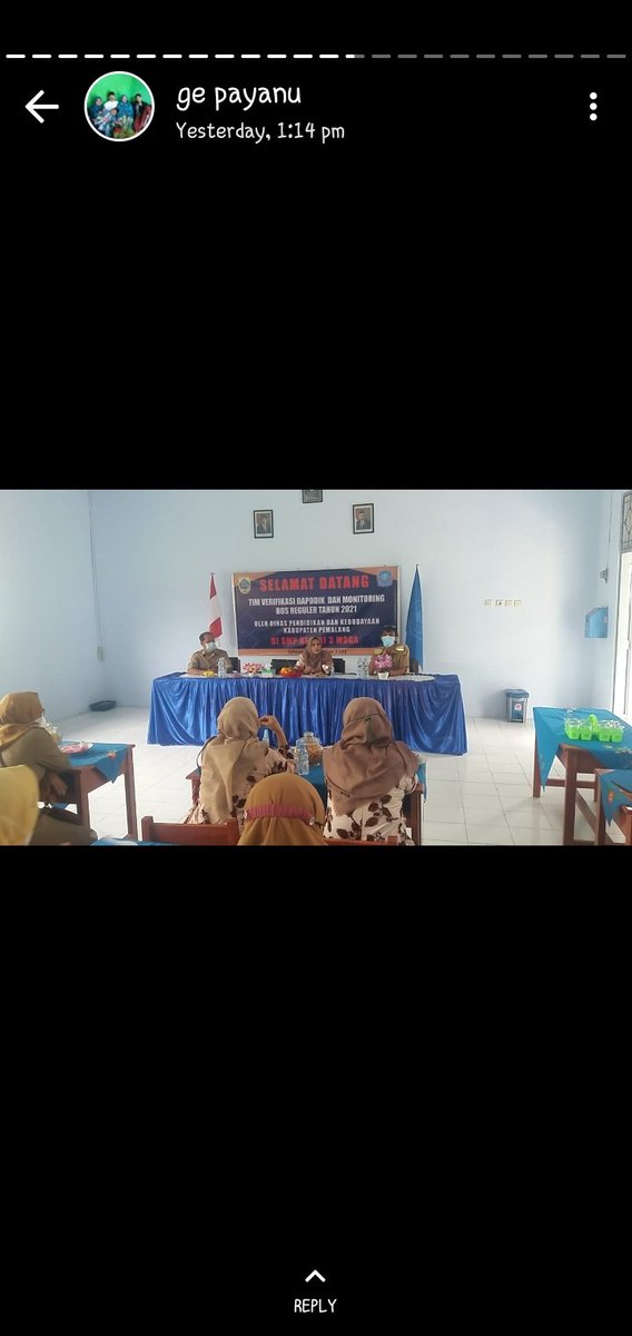 3Moga's tweet photo. Dalam pelaksanaan vaksin di SMP 3 Moga kali ini, ada kunjungan dari Ibu Wakil bupati beserta rombongan. https://t.co/ZHHy2YBtGQ
