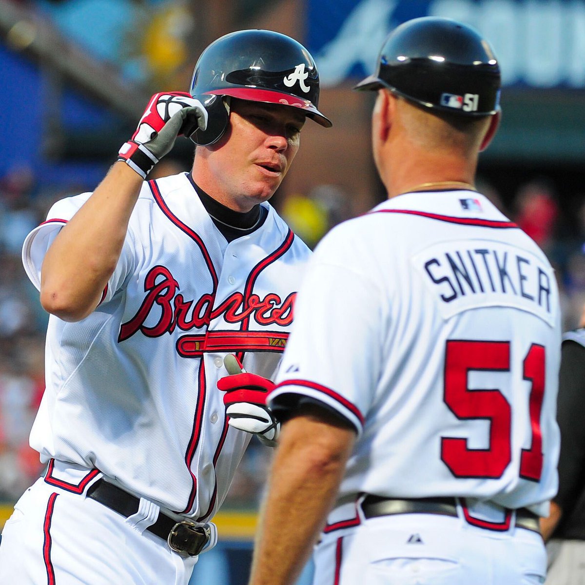 MLBVault's tweet photo. Brian Snitker has been with the @Braves organization since 1977. 

Now he's a World Champion manager. https://t.co/J8c778JzMM