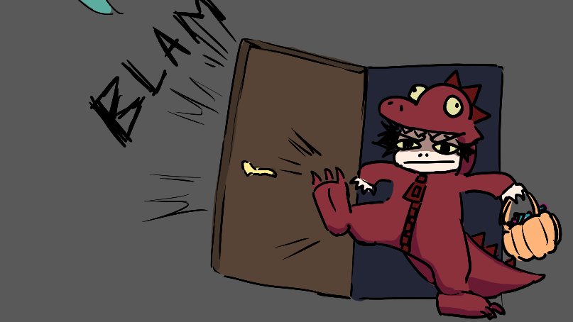 forgot to post these cursed doodles I did on halloween