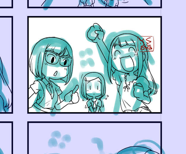 きょうはおつとめ前にほぼ1ページ描いたからえらい(ギリギリな時点でちっともえらくない 