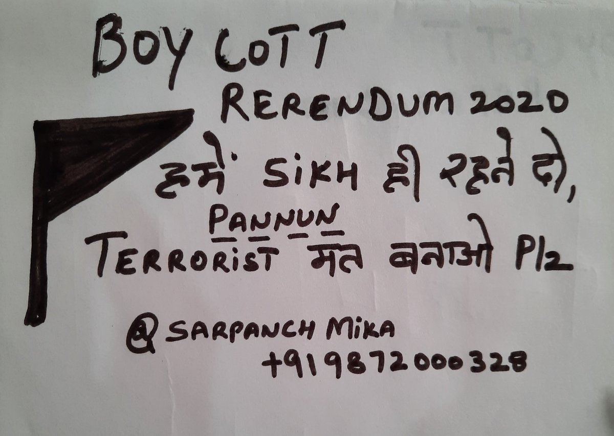 SarpanchMika's tweet photo. 1978 se 1992 तक आतंकवाद का काला दौर.. फिर ड्रग्स और अब #Refrendum2020.. हम पंजाब के युवा बेरुजगार हैं हमें नौकरी चाहिए #Pannun जो हमारा सपना है..Refrendum नहीं जो तुम्हारा सपना है.Boycott Refrendum 2020. https://t.co/mXoTlJ7dUM