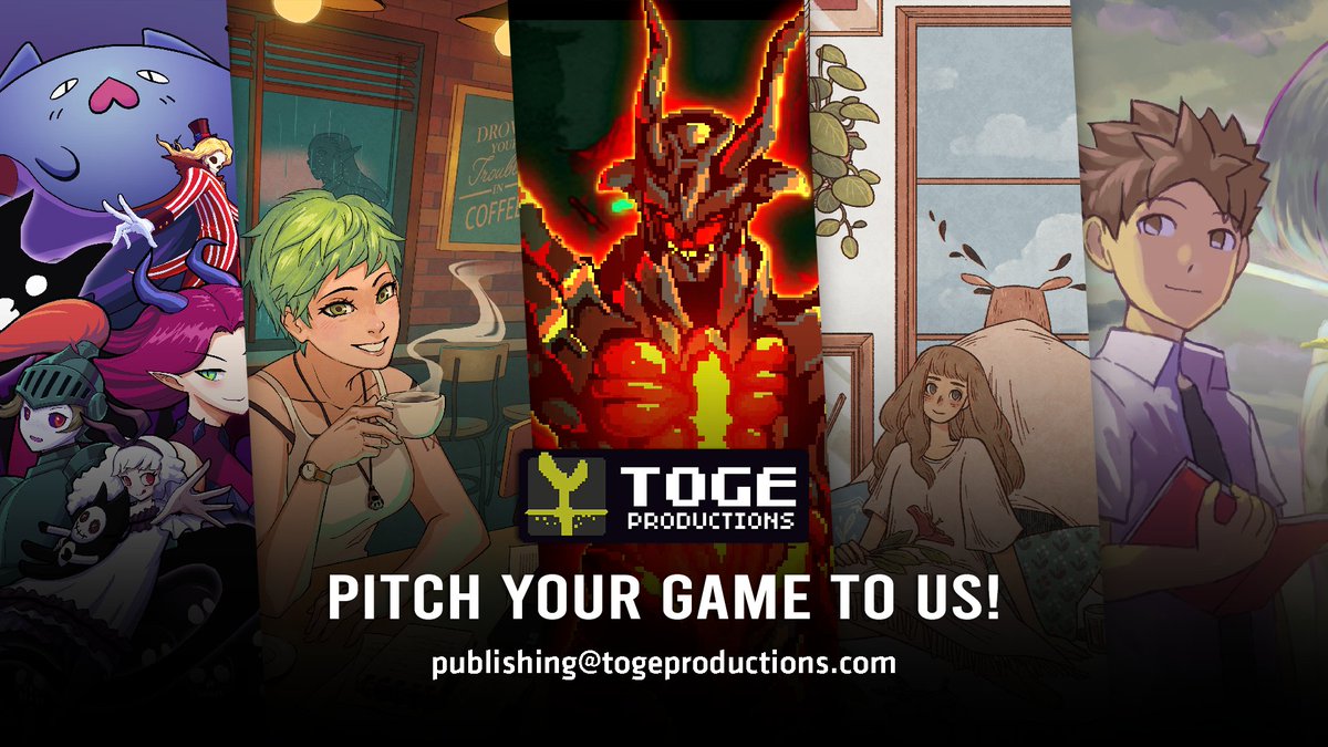togeproductions's tweet image. So it's #PitchYaGame day...

If you're an #gamedev working on a cool indie game project and are looking for a publisher to collaborate with, we'd love to see it! 🌱

We help #indiedev publish their game to PC &amp;amp; consoles!
Drop your tweet in the reply or send us your pitch 🔻