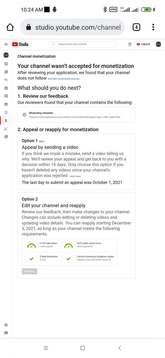 InsideStory0's tweet photo. Hi @TeamYouTube 
WTF I Don't Used Many Tags Or I don't Used Many Titles In my YouTube Channel But Your Team Don't Approved my Channel How Can I do ??? 
What Is Your Team Want To Do With Me?? during 4 Months I Will Make my Videos About Your Community guidelines but didn't monetize https://t.co/yRlbvPVtSk