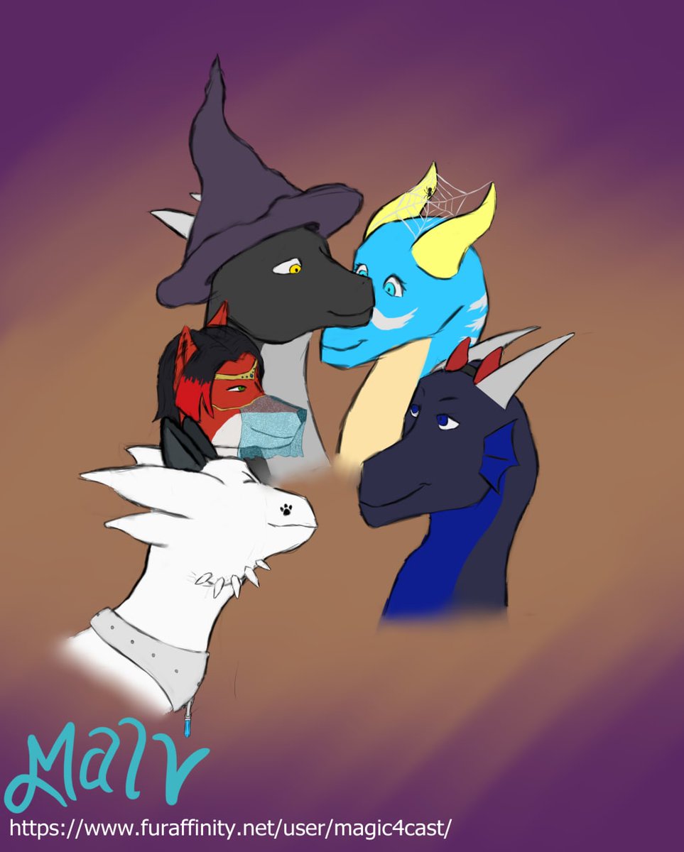 Forgot to post this here. 

Halloween at containing multiple friends.

furaffinity.net/view/44420646/