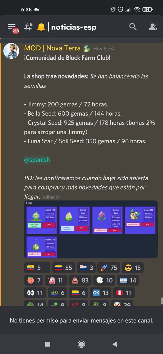 Maikscrypto's tweet photo. Parece que tendremos nuevos balances en la semillas de @BlockFarmClub
Actualmente la tienda sigue deshabilitada.
@BlockFarmClub_ #blockfarmclub #NFTGaming #NFTgame https://t.co/bvrViiUYbw