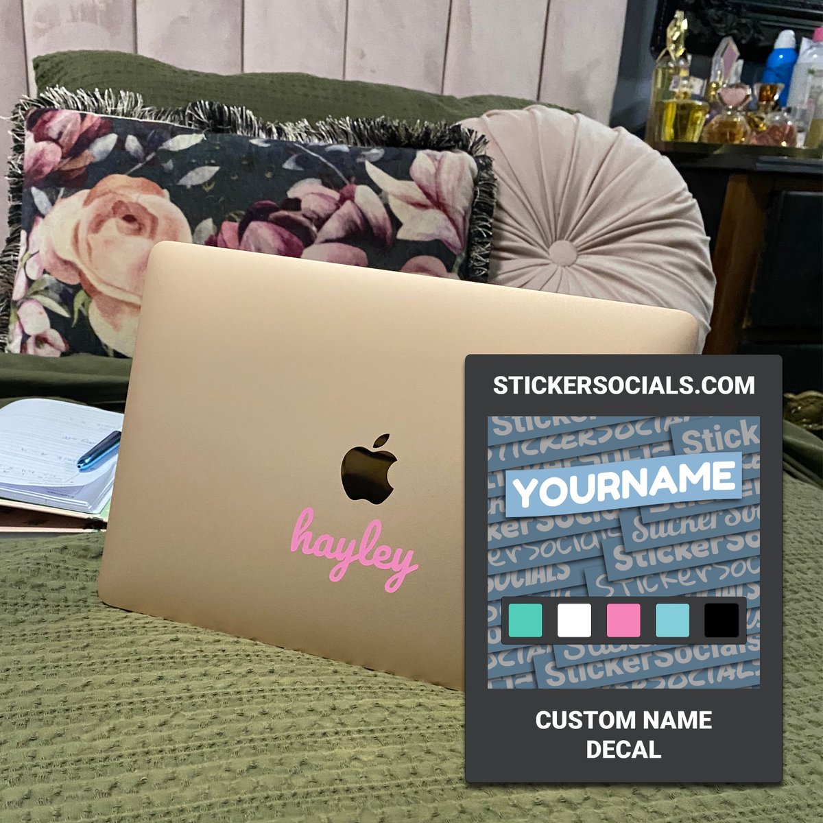 StickerSocials's tweet photo. MAKE YOUR LAPTOP STAND OUT WITH OUR PERSONALIZED NAME DECALS 👌

#decals #names #namesticker #smallbusiness #decal #socialmedia #socialmediadecal #decalsticker #namedecal #socialdecal #sticker https://t.co/I44YDX2qVg
