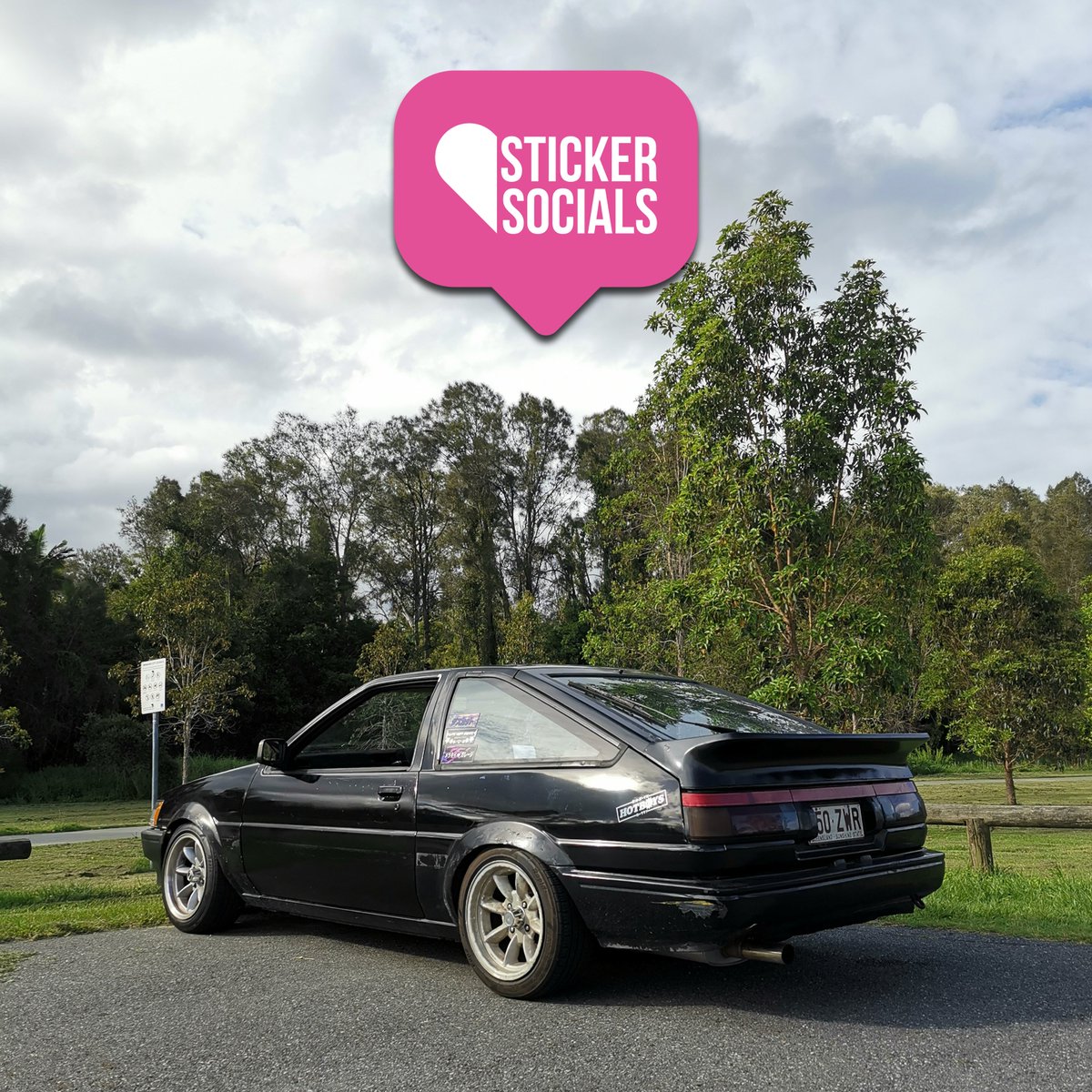 StickerSocials's tweet photo. ⭐️ HOTBOYS HOLOGRAPHICS TAKEOVER! ⭐️

🚗 @noah.lubke

#ae86 #sprinter #toyota #levin #ae86world #smallbusiness #decal #slap #sticker #carmeet #JDM https://t.co/5m1nSGkUMa