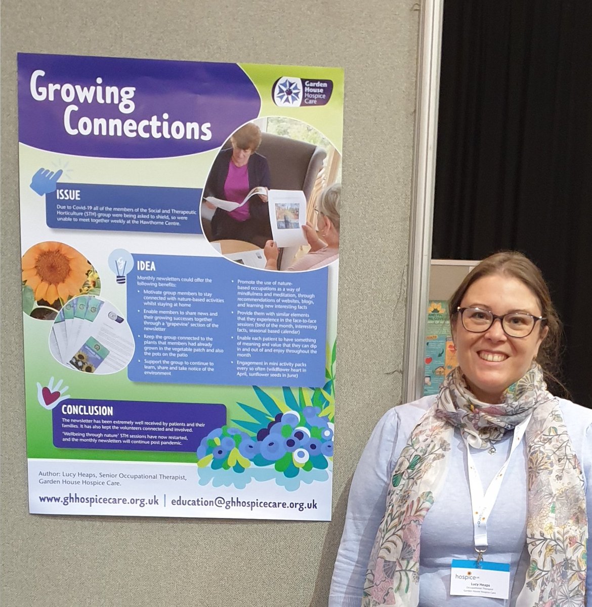 Very proud to be representing <a href="/GHHospice/">Garden House Hospice Care 💙</a> at #HUKconf21 <a href="/hospiceuk/">Hospice UK</a> <a href="/GHHospice/">Garden House Hospice Care 💙</a> Supporting people to stay connected  💙 <a href="/STH4PC/">STH4PC</a> #OTweek2021 #OTsForEquity #STH4PC21