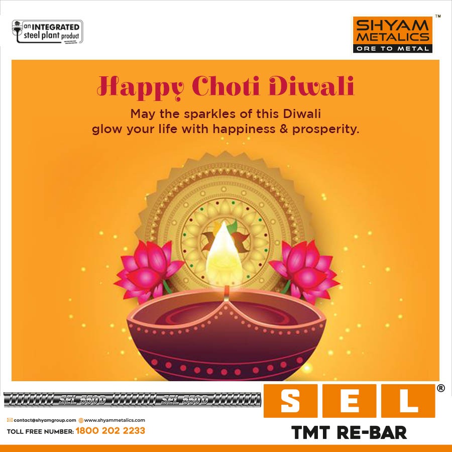 ShyamMetalics's tweet photo. May the joy, cheer, mirth and merriment of this divine festival surround you forever. Happy Choti Diwali to you and your loved ones.
#ShyamMetalics #SELTMTBars #SELTMT #ChotiDiwali #HappyChotiDiwali https://t.co/Mc7tM4DE5P