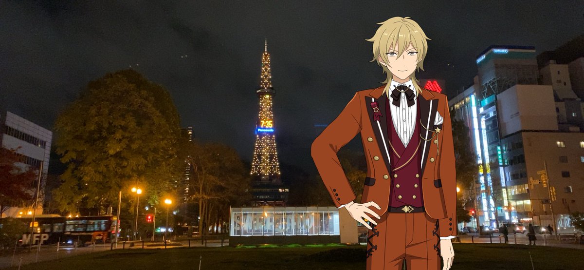 tytrqs's tweet photo. 薫くんお誕生日おめでとう！
素敵な企画ありがとうございます！

2日続けて素敵なライトアップ見れて幸せです。
 #羽風薫テレビ塔ライトアップ企画 https://t.co/EE3baXRJkM