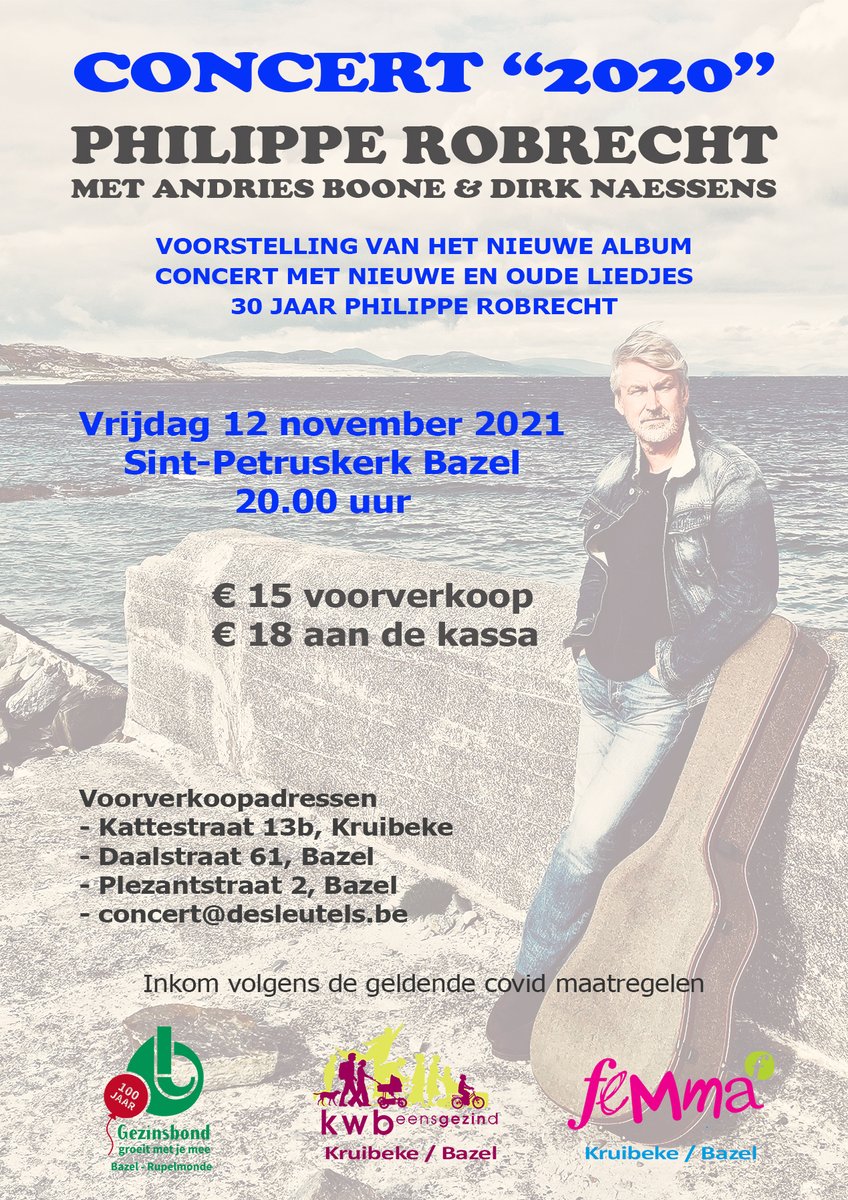 WimDeMaeyer's tweet photo. Vrijdag 12 november komt Philippe Robrecht optreden in de kerk van Bazel. Zeker een aanrader. https://t.co/gHvvZuw7fo