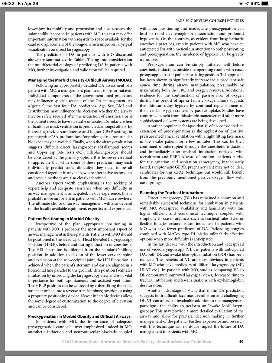 NaveenEipe's tweet image. In #MObesity, go for first pass success #FPS with shortest *time to tracheal intubation #TTI

With DL/McCoy, use #PreloadedBougieTech to reduce steps &amp;amp; #TTI with ^efficiency &amp;amp; #FPS

(If opting for #HAVL always use the rigid gliderite stylet)

This is the #KISS principle of #MODA
