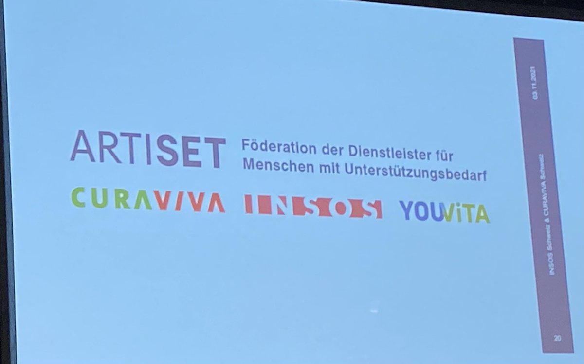 AVUSA_CH's tweet photo. Der Zusammenschluss von INSOS und CURAVIVA in einen Gesamtverband ARTISET ist heute endlich Realität geworden!! Mit den Branchenverbänden CURAVIVA (Alter), INSOS (Erwachsene mit Beeinträchtigung) und YOUVITA (Kinder/Jugendliche mit Beeinträchtigung) @curaviva_ch @InsosSchweiz https://t.co/uGcsgWabIA