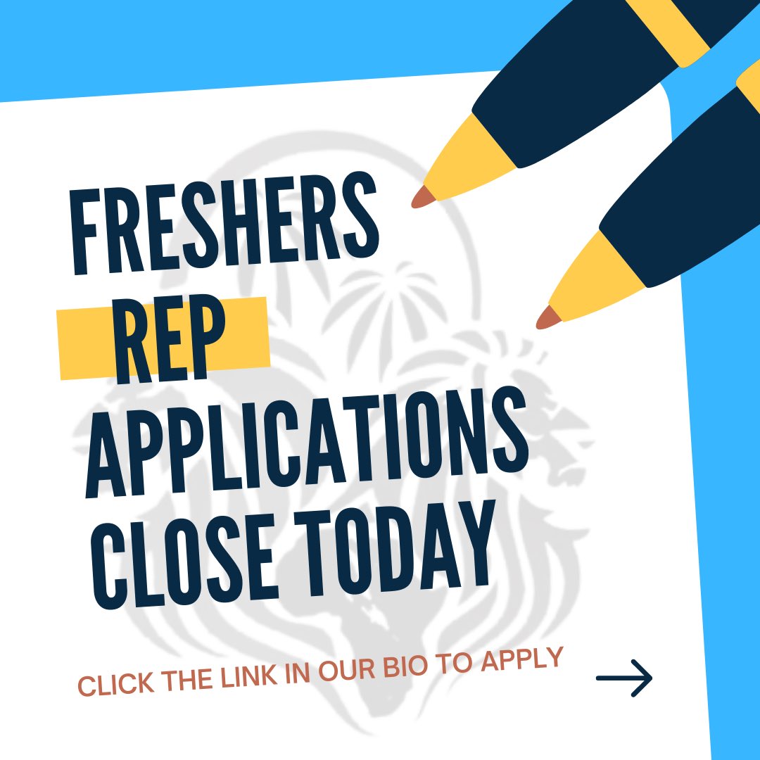 WarwickACS's tweet photo. Fresher's Rep forms are closing in 12 hours so there isn't a lot of time to deliberate. If you have a small inkling to run - back yourself and go for it!
Click the link in our bio to apply📝 https://t.co/DoxivRDPQW