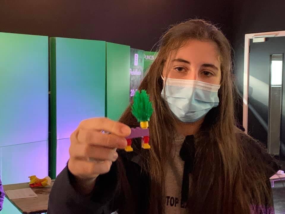 BSBCIO's tweet photo. Lego workshop at #COP26 - some brilliant creations from the @Consettacademy @CA6thform students 💚 https://t.co/VMmTpDTFpc