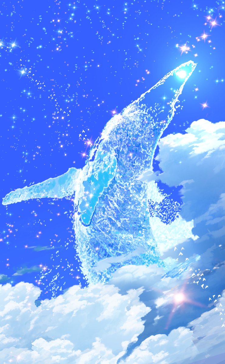「#11月になったのでフォロワーさんに自己紹介しようぜ
個人制作では、空をテーマに」|まころん🐳のイラスト