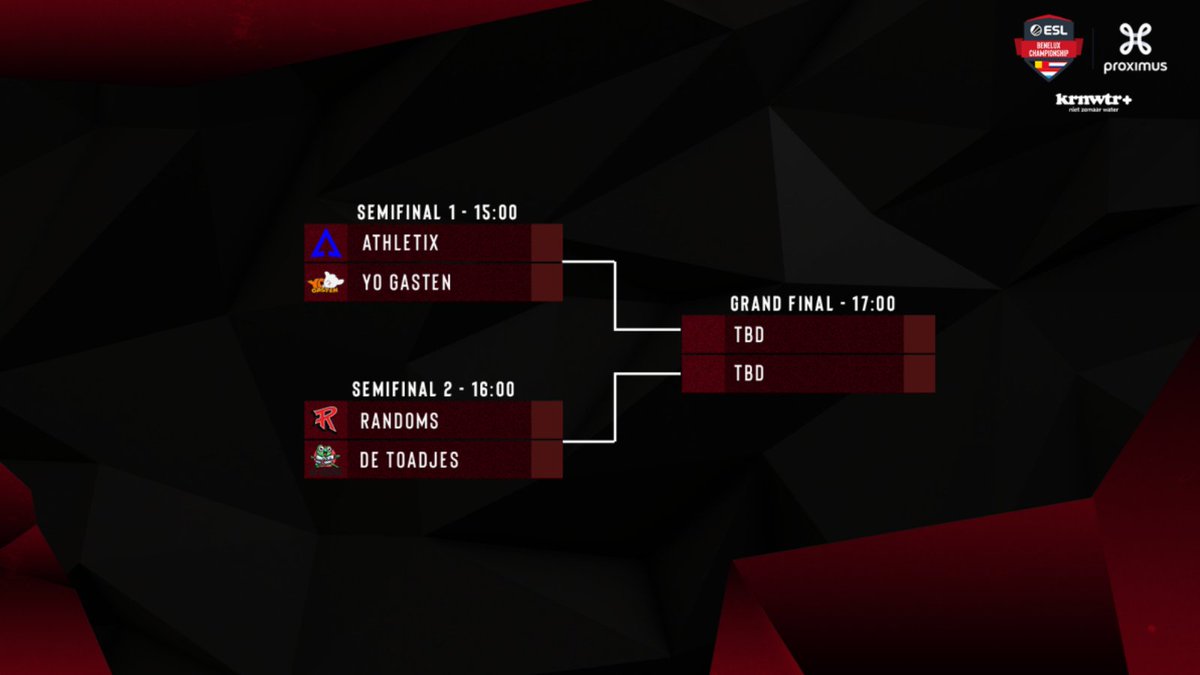 This Saturday is the Brawl Stars ESL Proximus Benelux Championship🏆. The first semi final starts at 15.00 with Athletix against Yo Gasten. Don't forget to watch!

🎙️ <a href="/SpanishYN/">Jonathan Aalbers</a> &amp; <a href="/Kryptonaut_BS/">Kryptonaut</a> 
📺 twitch.tv/esl_benelux