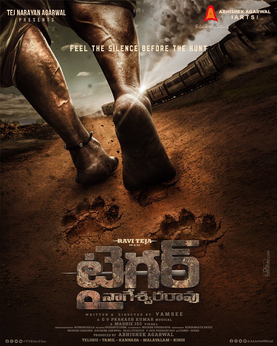 AbhishekOfficl's tweet photo. మాస్ మహారాజా అభిమానులందరికీ ధన్యవాదాలు 🙏🏻. 
#TigerNageswaraRao 🐅 #RT71 @RaviTeja_offl @Vamsee_dir https://t.co/T8jUmWDJf9