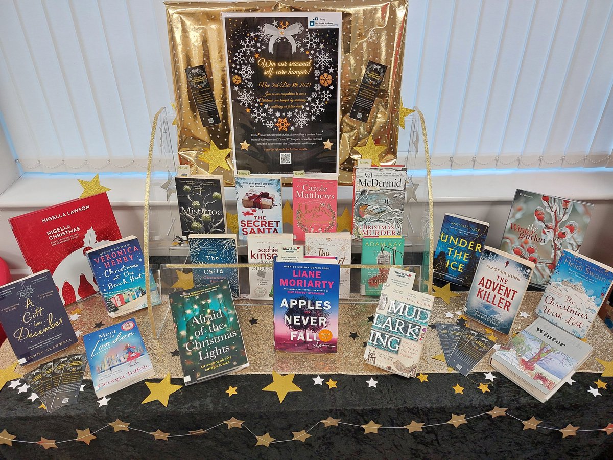 LancsHospLib's tweet photo. Would you like to win a self-care hamper just in time for Christmas?? Read &amp; review ONE fiction or well-being book from our print or eBook collections to be entered into our prize draw! Find out more: https://t.co/y99kYpMJSm #LTHTrWellbeingWednesday #LTHTrSelfCare Please share! https://t.co/oXFnATcti0
