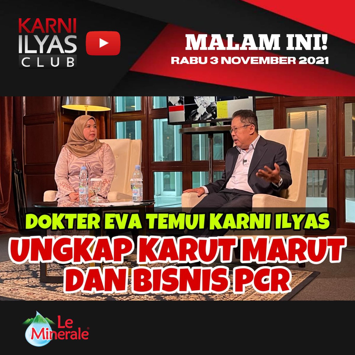 karniilyasclub's tweet photo. DOKTER EVA TEMUI KARNI ILYAS // UNGKAP KARUT MARUT &amp; BISNIS PCR | Youtube: “Karni Ilyas Club” >>> https://t.co/98gvj2Mt2p https://t.co/TJixcyLTSA