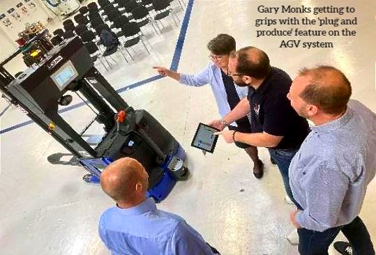 Visiting BILA in Denmark - AGVs and what you can do with them! Gary Monks meets the Bila A/S Global AGV team during a recent trip to Denmark.  - mailchi.mp/horan.ie/bila-… 
#horanautomation #automation #BILA #AGVs #technology #robotics #factory #logistics #denmark