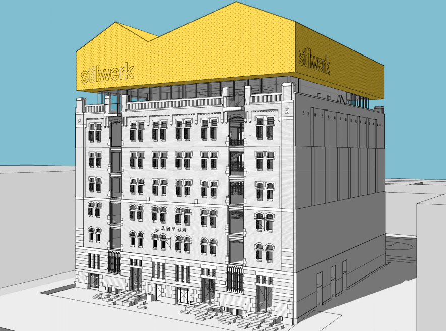 Stadmaken010's tweet image. Vandaag is de start van #herontwikkeling van het monumentale koffiepakhuis  🏭🏭 SANTOS. Er komen 18 short-stay #huurappartementen. Het Duitse designwarenhuis Stilwerk wil daarnaast 20 #designwinkels (+/-3500 m2), flexibele werkplekken en food concepts onderbrengen in #Santos.
