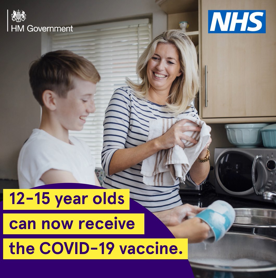 A  COVID-19 clinic for 12-15-year-olds is being held today at Hinckley Leisure Centre, 3.15pm–7.15pm, Pfizer. Parents &amp; guardians are advised to attend so consent can be obtained. Both pre-booked &amp; book on arrival appointments are available. To book visit: ow.ly/7Uyx50GF3LT