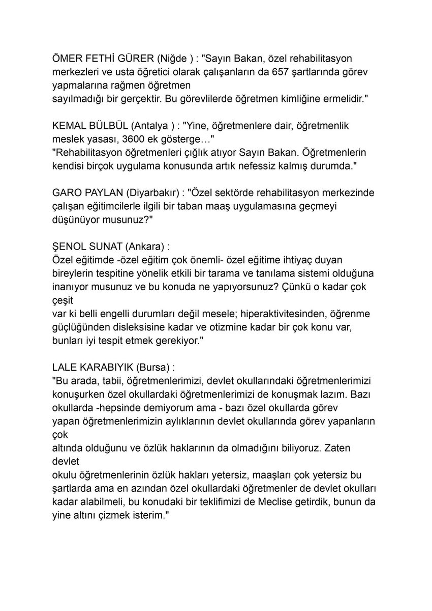 ozro_der's tweet photo. Plan ve bütçe komisyonu @tcmeb 2022 bütçe görüşmelerinde #ÖzelRehabilitasyonÖğretmeni nin sorunlarını, sorularını dile getiren 
Sn @fethigurer Bey'e
Sn @Kemalbulbull Bey'e
Sn @GaroPaylan Bey'e
Sn @senolsunat Hanım'a
Sn @lalekarabiyik Hanım'a

Çok teşekkür ederiz. https://t.co/kKS1wwGcy4
