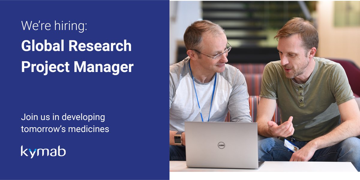 KymabLtd's tweet photo. We are looking to recruit a Global Research Project Manager in our Technology team at Kymab. Apply here: https://t.co/5GOzvWPbu5 #CambridgeJobs #JoinKymab #BiotechJobs #Biotechnology https://t.co/wigBx5C6ZA