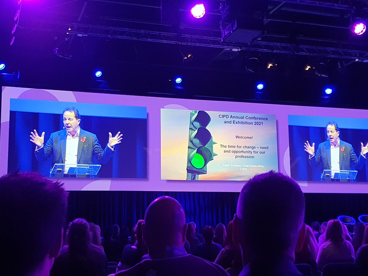 CIPD_SLB's tweet photo. Energising start to the first hybrid #CIPDACE. Opened by @Cheese_Peter, followed by keynote from Prof. Lynda Gratton. We've heard the importance of a principles-led approach how it's an opportunity to reimagine work - what can we learn from this inflection point of change? https://t.co/V5JVa2GiGV
