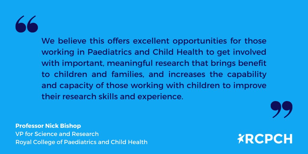 RCPCHtweets's tweet photo. The Royal College of Paediatrics and Child Health is delighted to endorse the @NIHRResearch Associate PI scheme.
#AssociatePILaunch #RCPCHacademictrainees https://t.co/h6sM0FtTCC