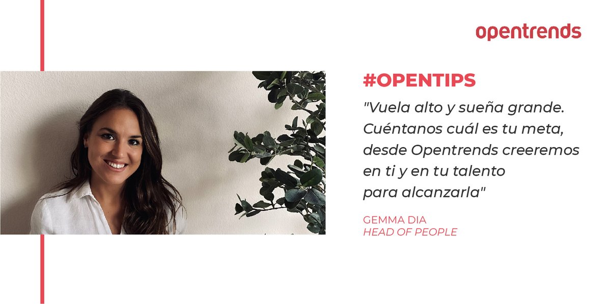 opentrends's tweet image. Gemma Dia, nuestra Head of People, nos recuerda que desde Opentrends, impulsamos tu #Talento y #DesarrolloPersonal para seguir creciendo 🚀

Imagina ser quien quieres ser. Descubre, crea y proyecta la mejor versión de ti 💫

#OpenTips #TalentoHumano #DesarrolloProfesional