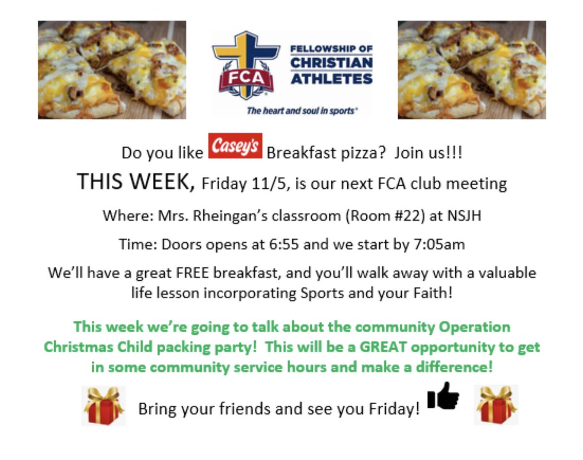 Calling North Scott Junior High students…
This Friday! Please Share!