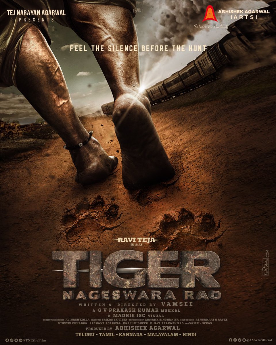 gvprakash's tweet photo. Make way for #TigerNageswaraRao @RaviTeja_offl 🔥 … gonna be a big cinematic experience https://t.co/5Wtn5To0jp