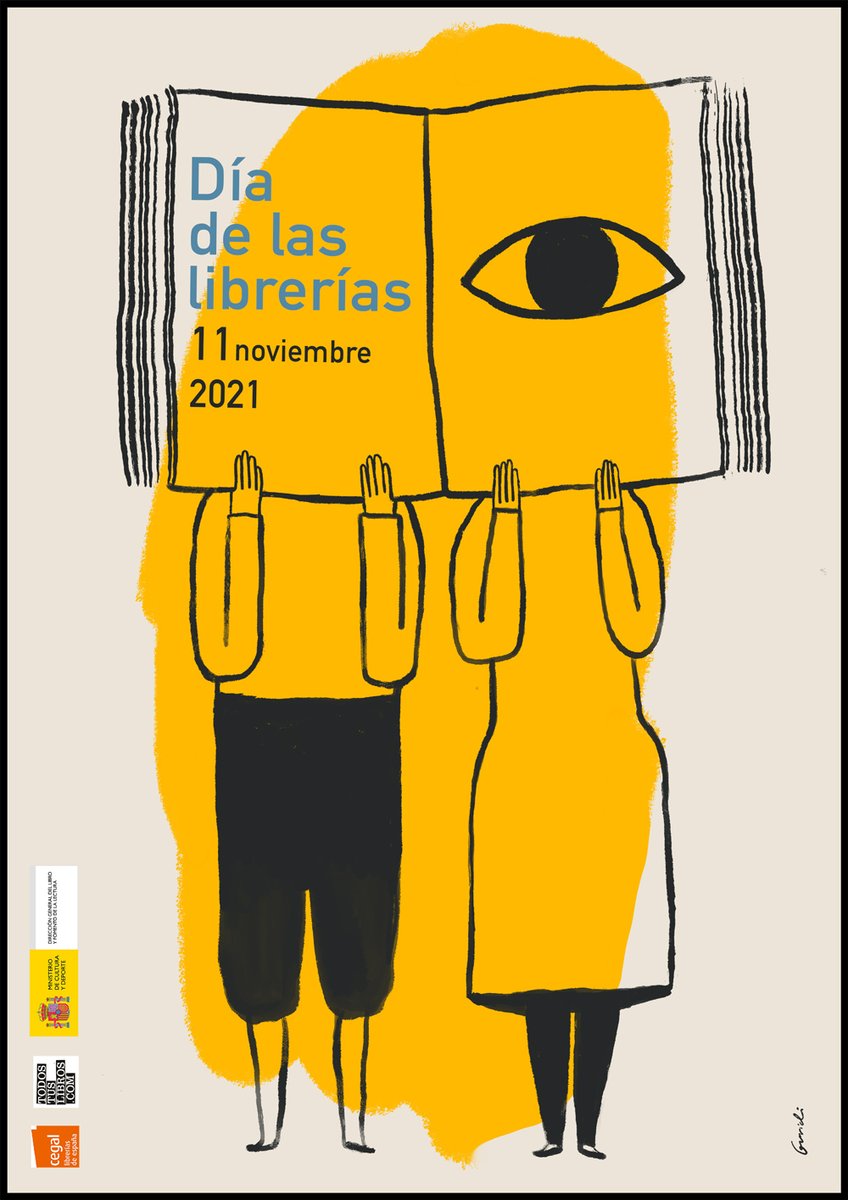 Este el es #cartel con el que el próximo 11 de noviembre se celebrará el #DíadelasLibrerías 
¿Qué crees que quieren transmitir en esta edición 2021? 📚💬
#lectura #libros #lectores
