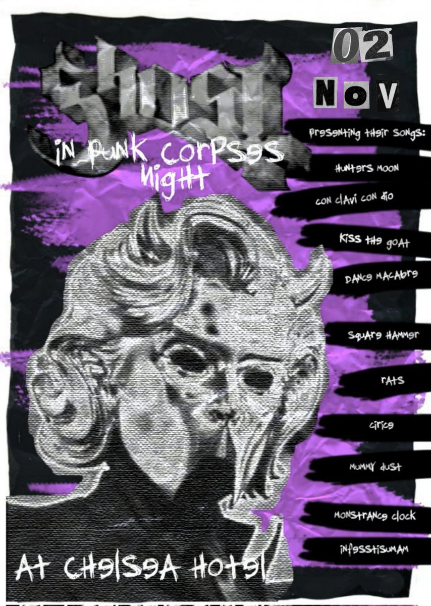 Xngelofdeath's tweet photo. /幽霊/ ˒ Nov 02: #PunkCorpsesNight

Message for the clergy: ¡Estamos emocionados de poder ser parte de esta fiesta y darles su merecida misa de Halloween! Gracias por invitarnos, esperamos verlos el año que viene. https://t.co/ab6xsNU1nc