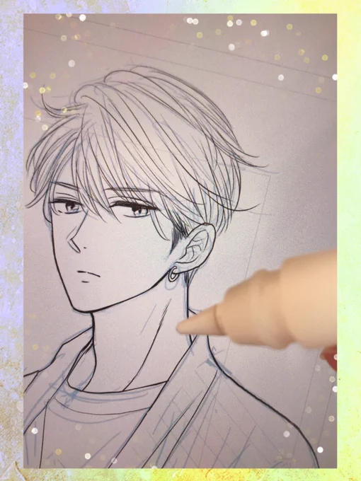 ペン入れ3日目…作画中一番ノッてきて楽しい時期です。そしてだんだんと疲労との戦いになります😂 