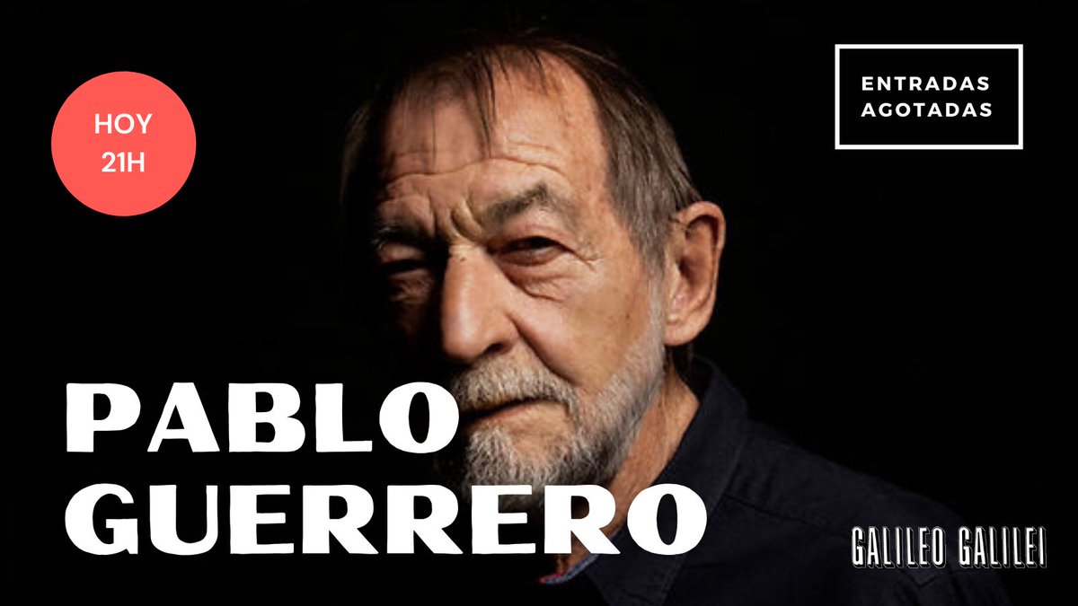 salagalileo's tweet photo. Hoy, 3/11 🕘21h El cantautor Pablo Guerrero presenta su disco de despedida: ‘Y volvimos a abrazarnos’, un merecido homenaje en el que participan destacados músicos, cantantes y autores como Rozalén, Depedro, Olga Román, Ismael Serrano, Luis Mendo, Javier Paxariño @madridpresenta https://t.co/zd6dQbxXn8