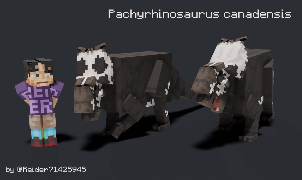 Reiderguy's tweet photo. so finally

#Pachyrhinosaurus #Blockbench #render https://t.co/zgitIEHuje