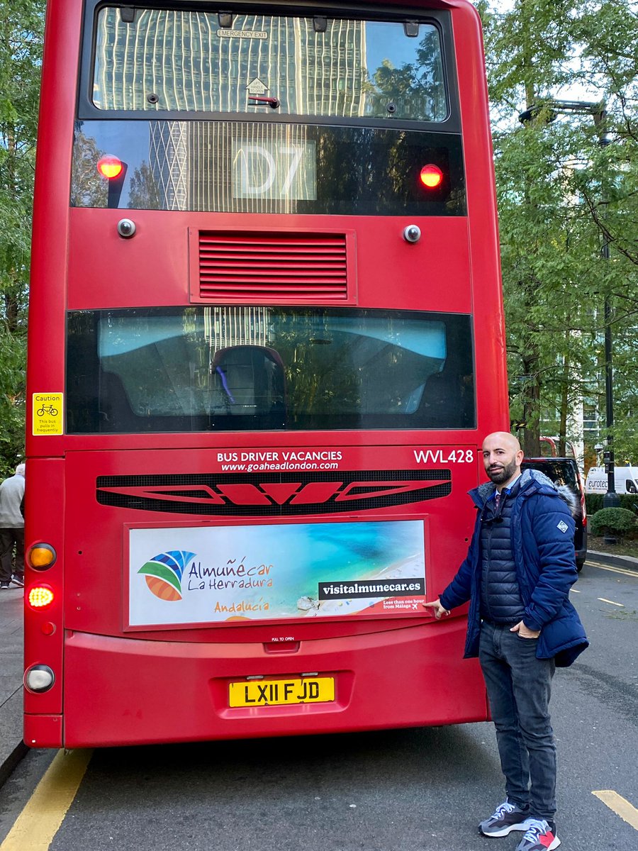 La imagen de Almuñécar #Almunecar #LaHerradura <a href="/AlmunecarAyto/">Almuñécar-Herradura</a> se promociona por las calles de Londres #London en 36 autobuses con un doble impacto, al coincidir con la celebración de la feria de #Turismo de la #WTMLDN #wtm2021 <a href="/VisitAlmunecar/">Turismo Almuñécar</a>
